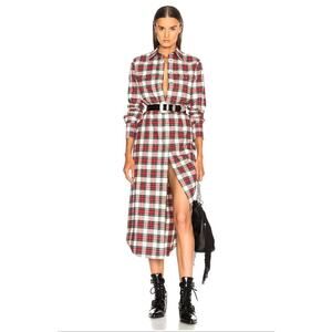 B61 R13 Cowboy Shirt Dress Women XS Twilight Bella Swan Grunge Plaid Y2K Western